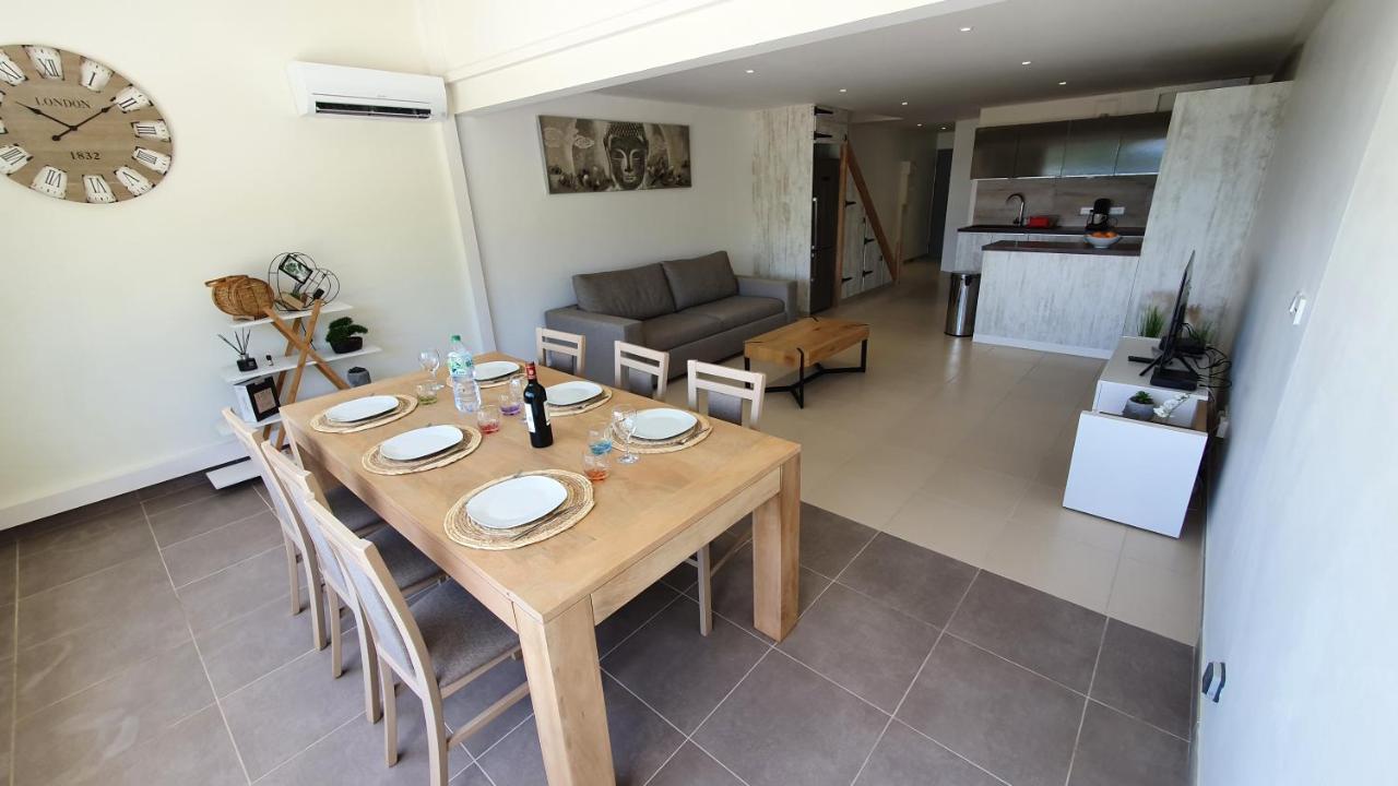 Pinel Superbe Appartement En Residence Vue Mer Cul de Sac Exteriör bild