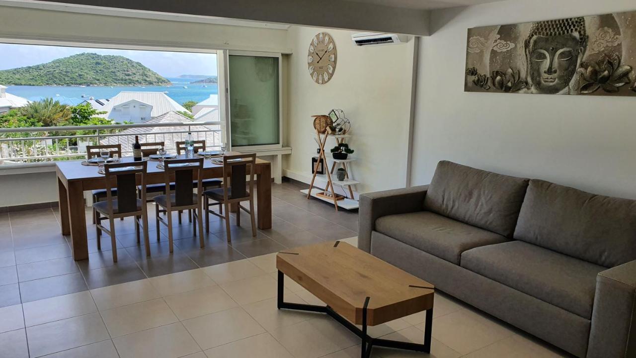 Pinel Superbe Appartement En Residence Vue Mer Cul de Sac Exteriör bild