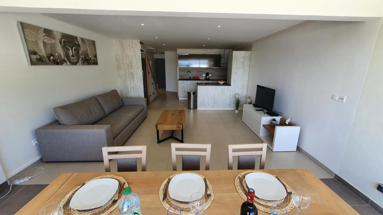 Pinel Superbe Appartement En Residence Vue Mer Cul de Sac Exteriör bild